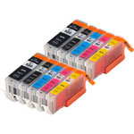 10 Pack Canon PGI-580XXL & CLI-581XXL Compatible Super High-Yield Ink Cartridges