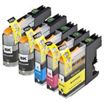 Brother LC123 (Replaces LC121) Compatible High-Yield Ink Cartridges 5-Piece Combo Pack