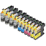 10 Pack Brother LC123 Compatible High-Yield Ink Cartridges (Replaces LC121)