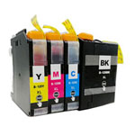 4 Pack Brother LC129 & LC125 Compatible Super High-Yield Ink Cartridges