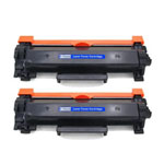 2 Pack Brother TN2420 Black Compatible High-Yield Toner Cartridges