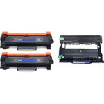 3 Pack Brother TN2420 & DR2200 Compatible High-Yield Toner & Drum Cartridges