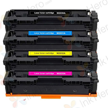 4 Pack HP 415A Compatible Toner Cartridges