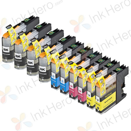 10 Pack Brother LC123 Compatible High-Yield Ink Cartridges (Replaces LC121)